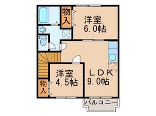 エスポワ－ルⅠ番館の物件間取画像